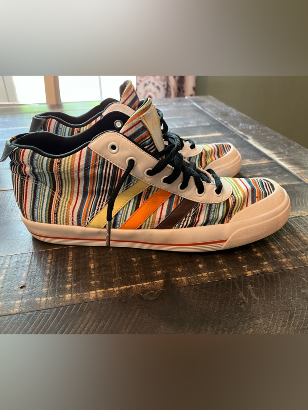 Adidas Basic STR II Mid Top 2007 Men’s Size 11.5 Multicolor Custom